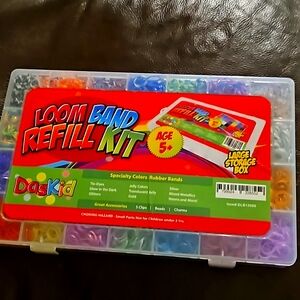 Rainbow Loom band refill kit mini elastic rubber bands 100s
